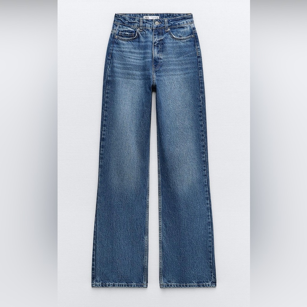 High-Waisted Full Length Z1975 Straight Leg Jeans